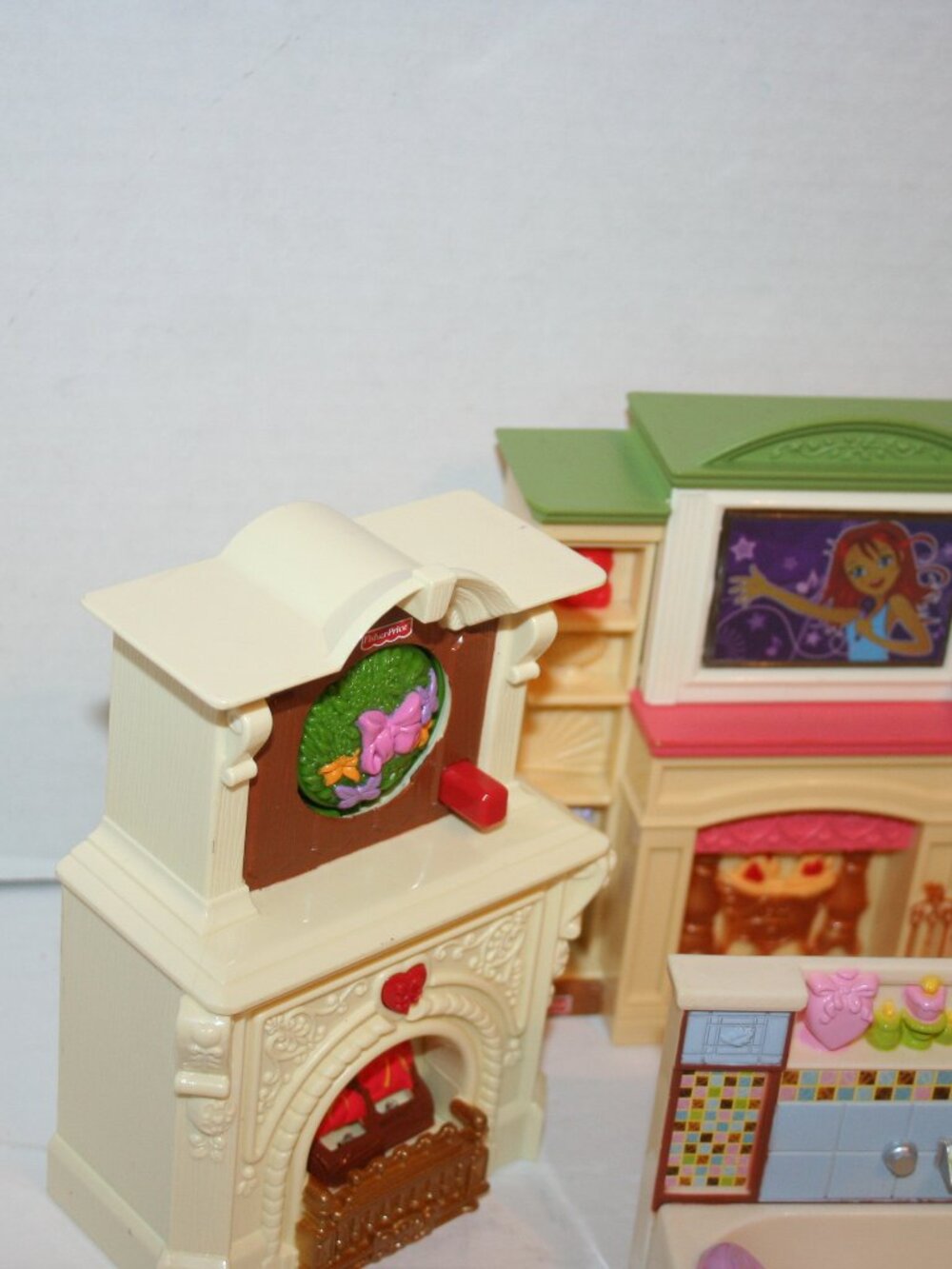 Fisher Price (5) Loving Family DollHouse Appliance & Furniture Set Lot - Picture 6 of 9